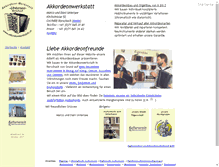 Tablet Screenshot of akkordeonwerkstatt.ch