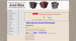 Desktop Screenshot of akkordeonwerkstatt.com